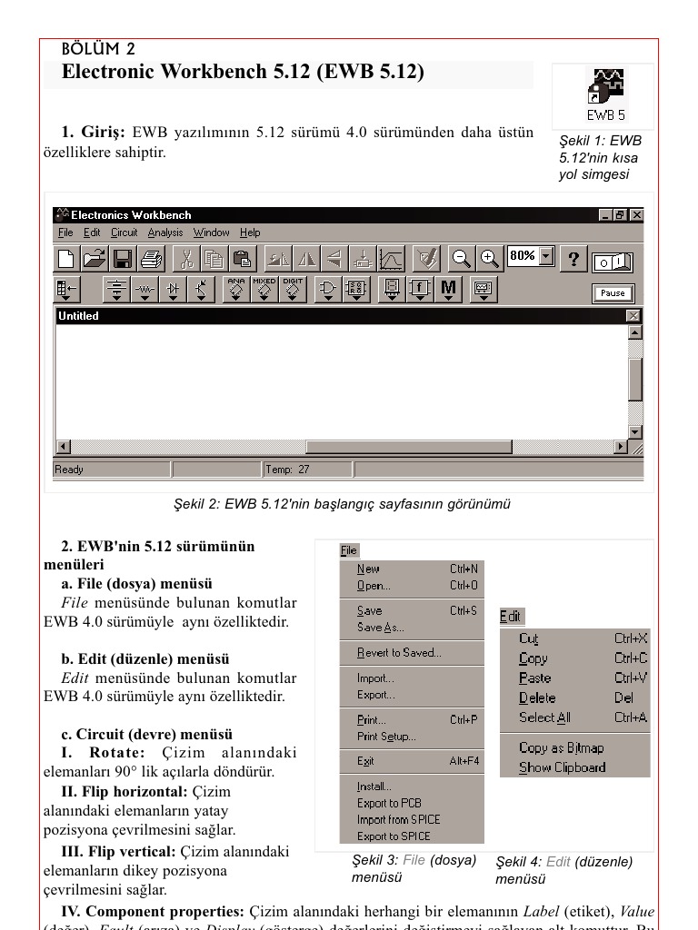 Electronic Workbench Klavuz EWB | PDF