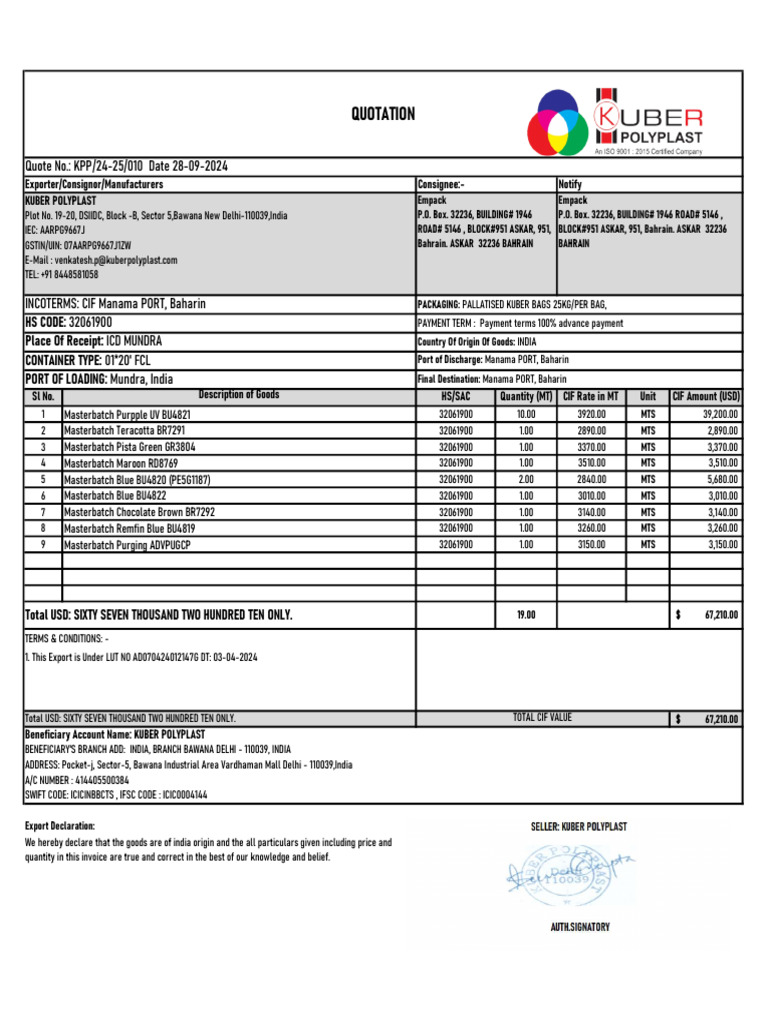 masterbatch-export-invoice-to-manama-pdf-international-trade