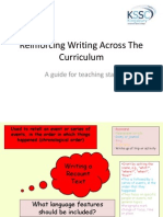 Reinforcing Writing Across The Curriculum: A Guide For Teaching Staff