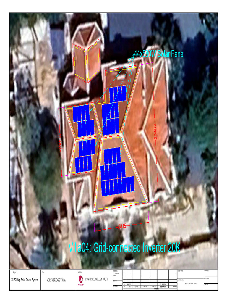 Layout of Solar Power System - Northbridge Villa04 | PDF