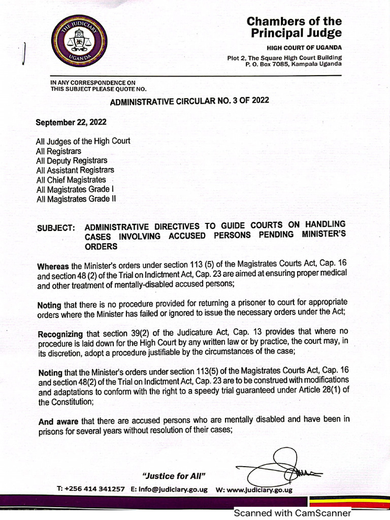 Administrative Circular No.3 of 2022 | PDF