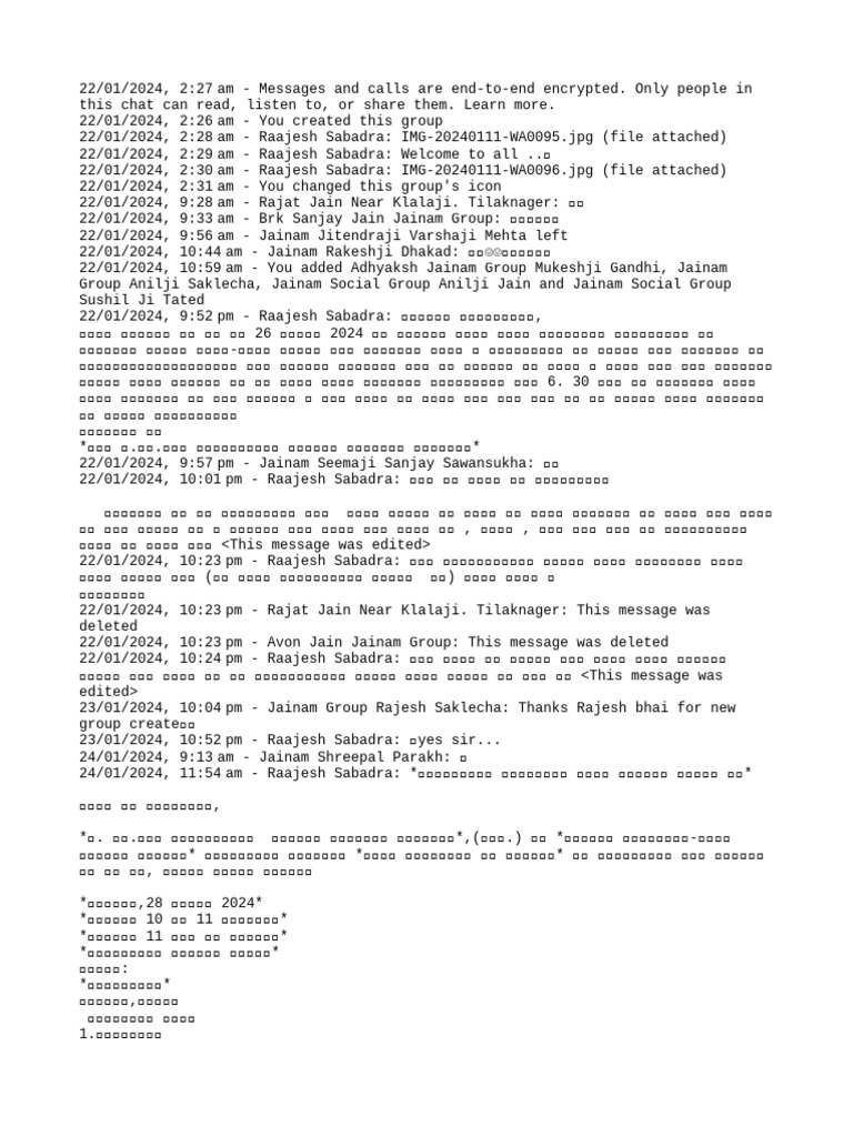 WhatsApp Chat With Jainam Karyakarni 2025-26 | PDF