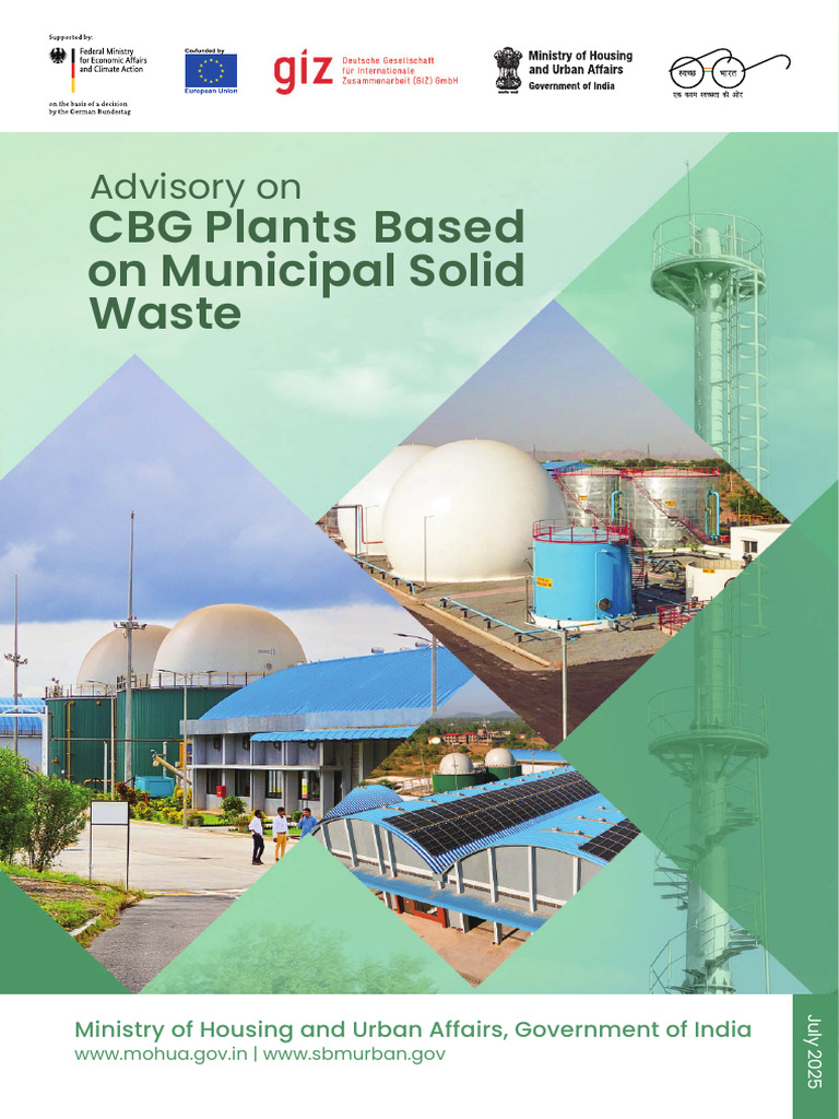 CBG Plants from Municipal Solid Waste | PDF | Anaerobic Digestion | Biogas