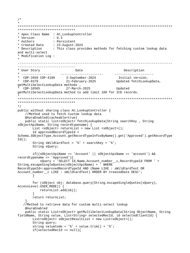 ACC - MultiSelect - Single Select - Fuzzy Search Lookup Controllers ...
