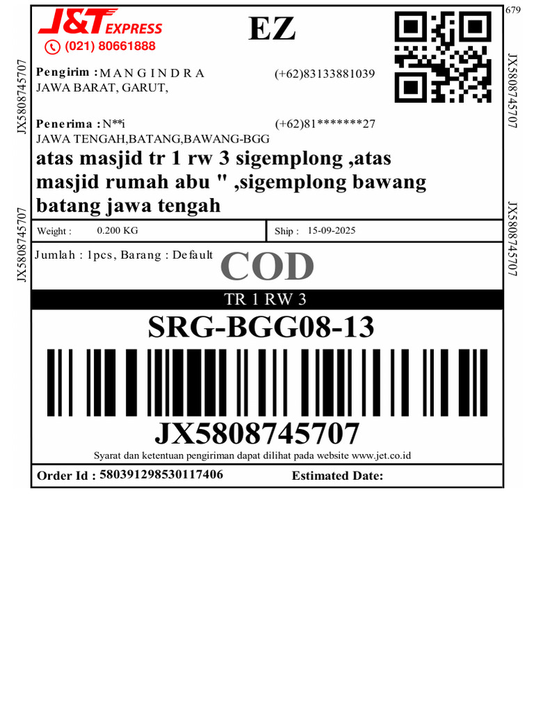 Pengiriman Barang COD JAWA BARAT ke JAWA TENGAH | PDF