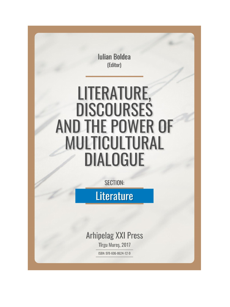 Literature, Discourse and Multicultural Dialogue. Literature ...
