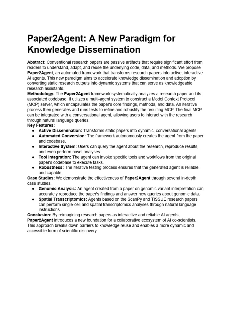 A Research Paper On AI Agents | PDF