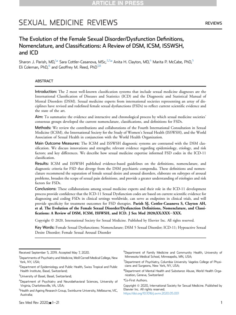 The Evolution of The Female Sexual Disor | PDF | Sexual Arousal ...