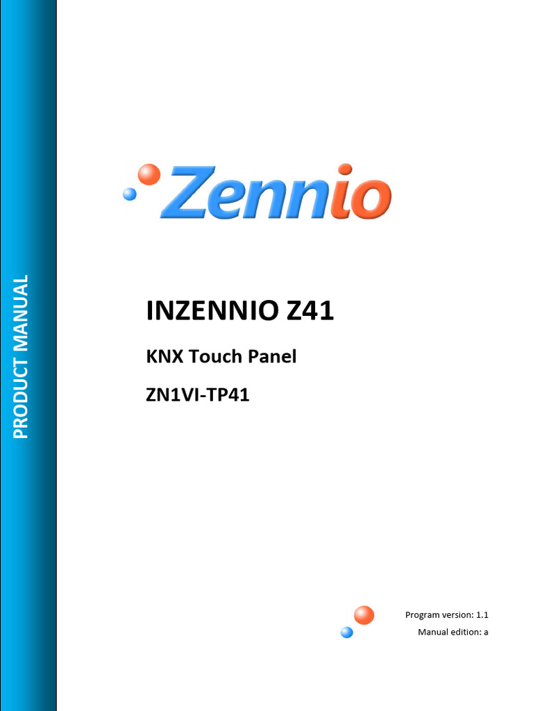 InZennio Z41 KNX Touch Panel Manual | PDF | Computer Science | Computer ...