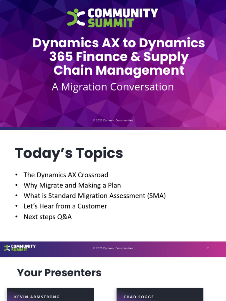 Dynamics AX to 365 Migration Insights | PDF | Cloud Computing | Business