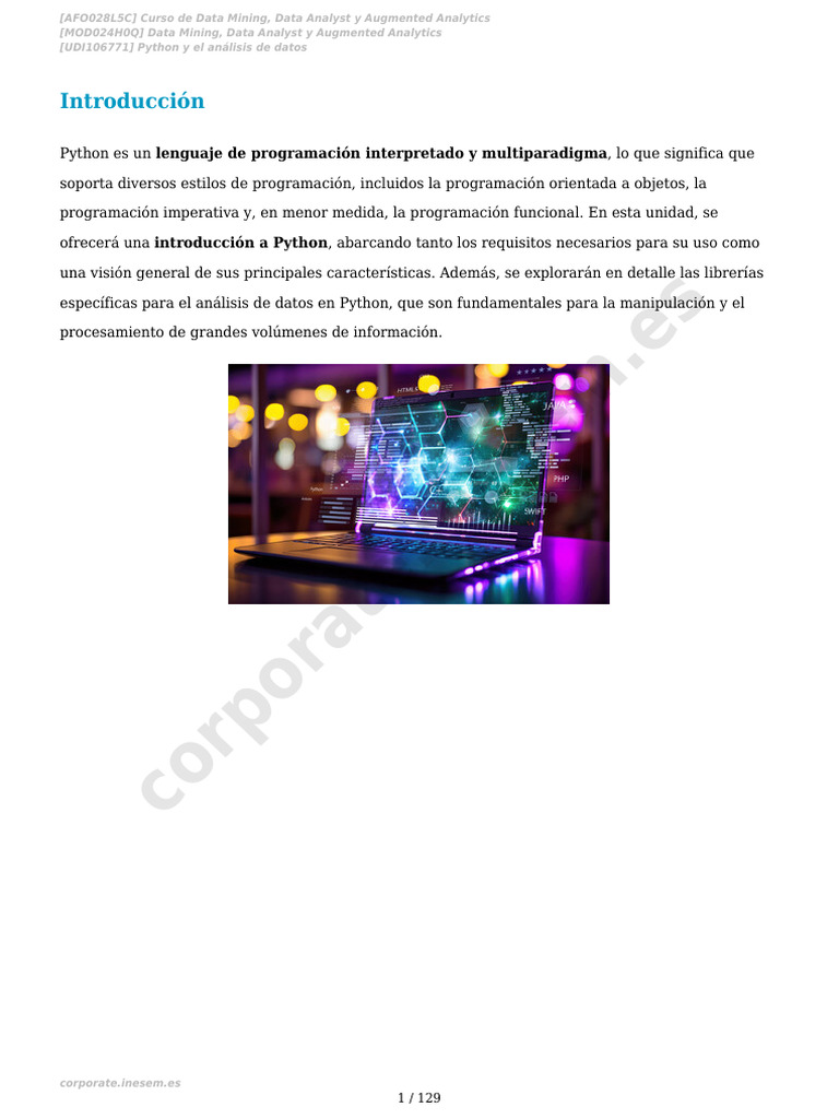 Análisis de Datos con Python | PDF | Python (lenguaje de programación ...