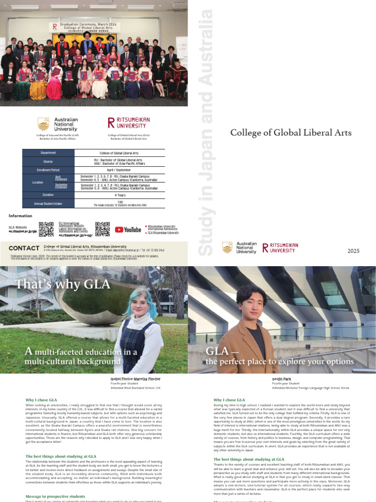 GLA Admissions Guide 2025 | PDF | Science | Liberal Arts Education