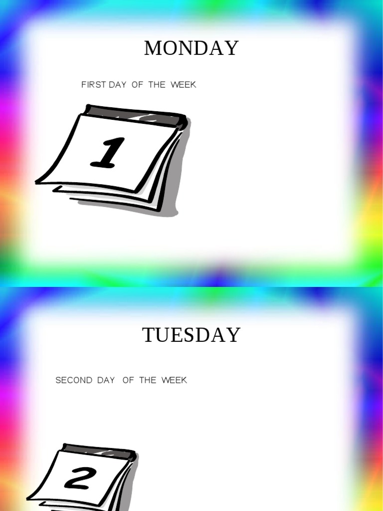 MONDAY FIRST DAY OF THE WEEK visual data 6