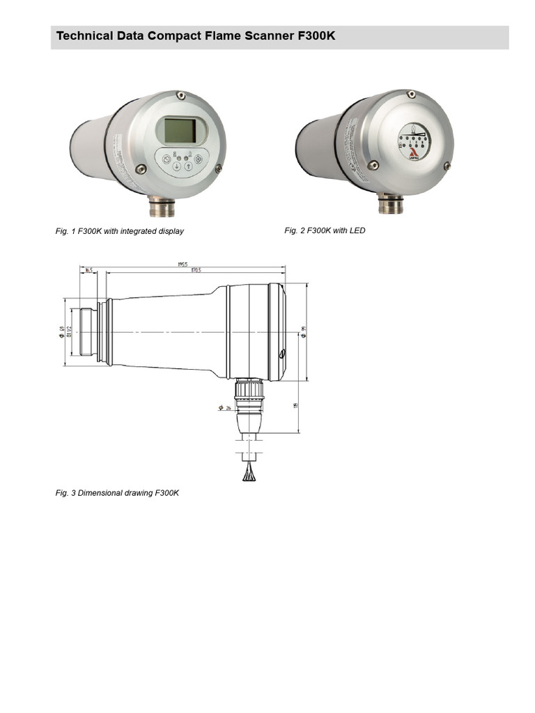 Compact Flame Scanner F300K Specs | PDF | Capacitor | Fuse (Electrical)