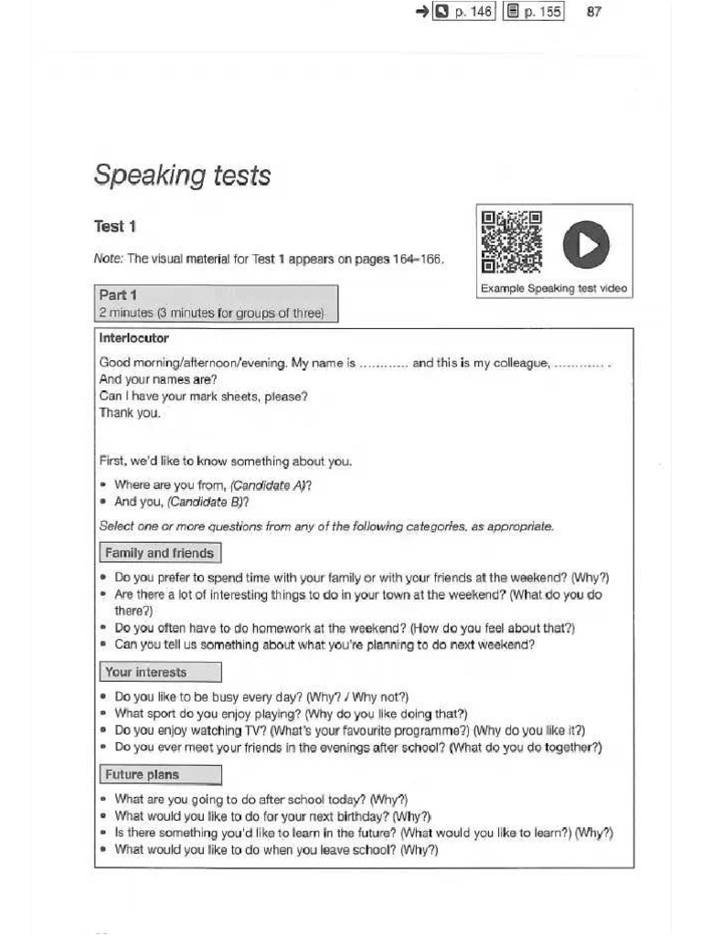 Speaking Fce 4 | PDF
