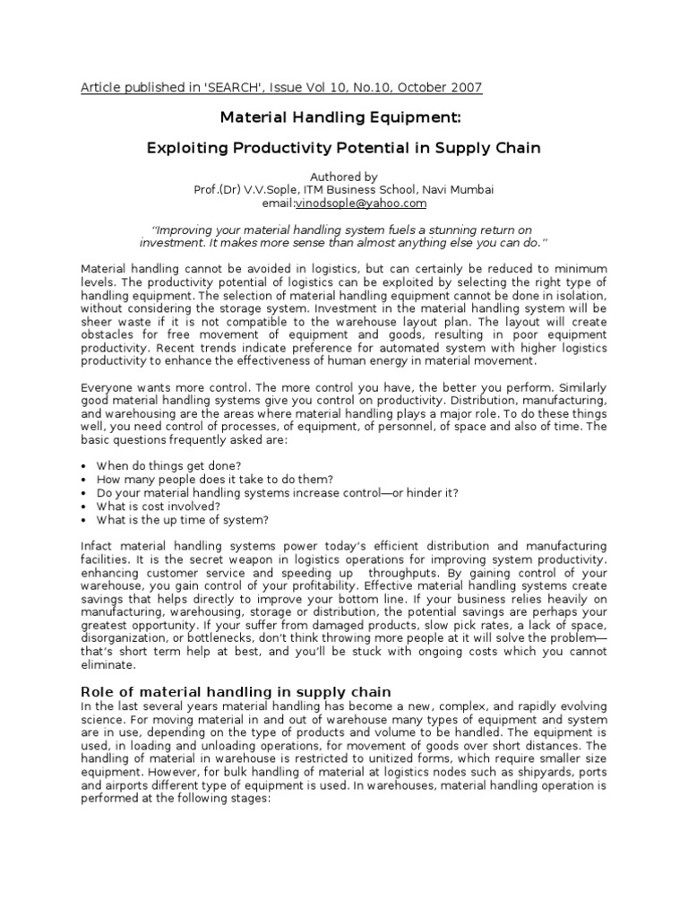 Material Handling Equipment PDF
