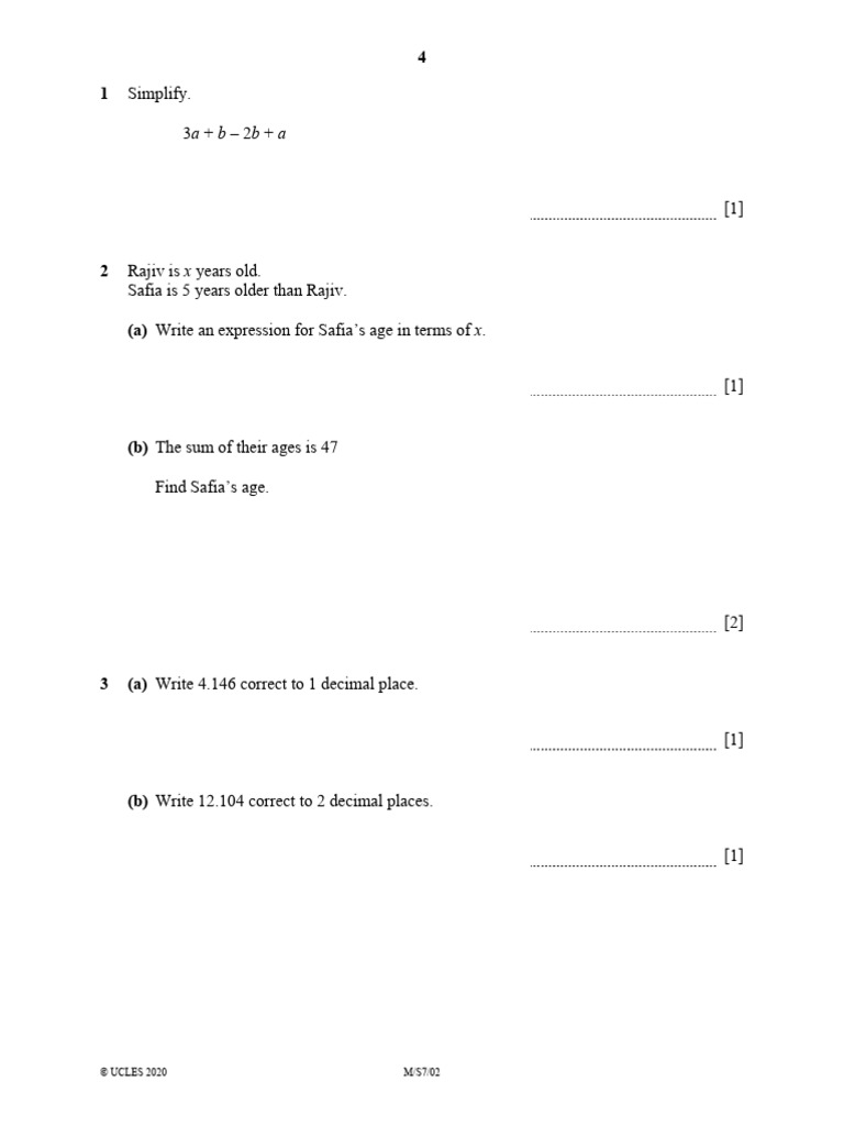 Math Problem Solving Exercises | PDF | Mathematics | Arithmetic