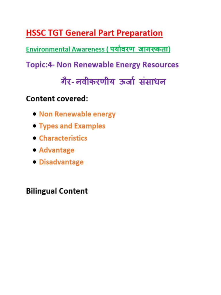 Non Renewable Energy | PDF | Fuels | Petroleum