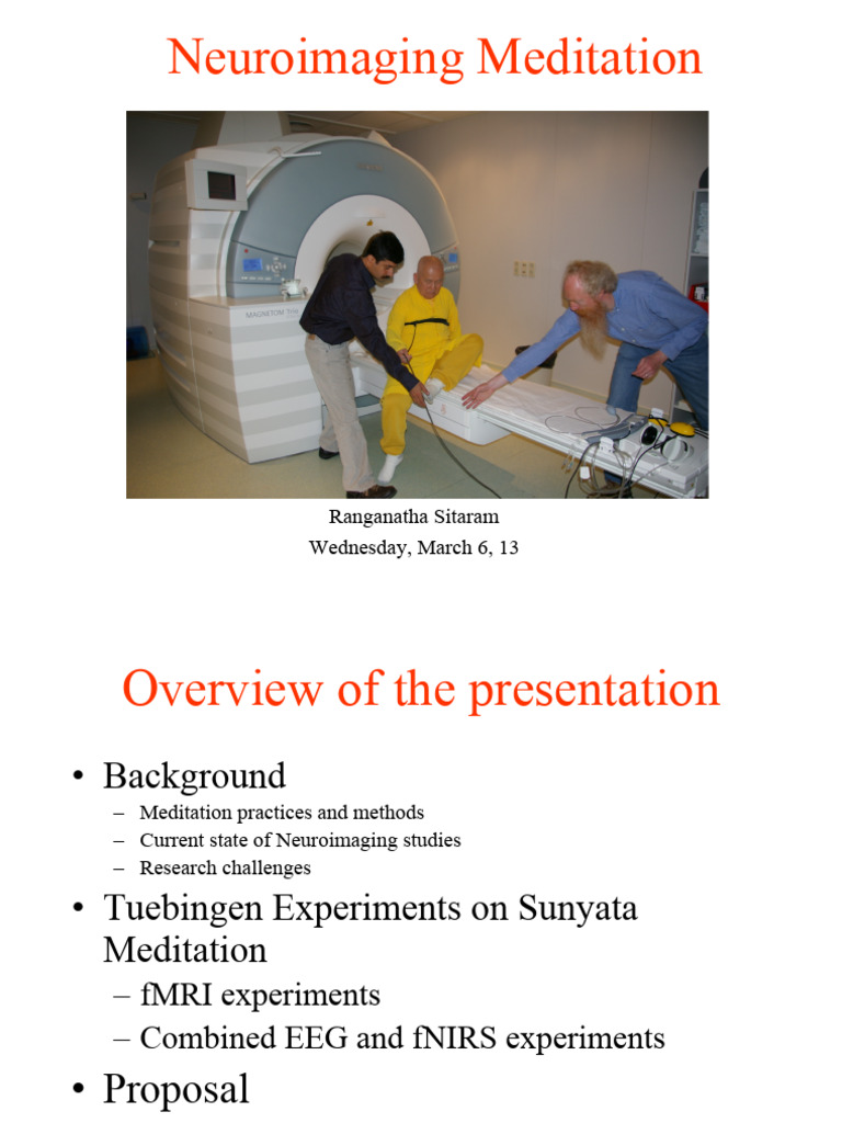 Neuroimaging Insights on Meditation | PDF | Somatosensory System ...