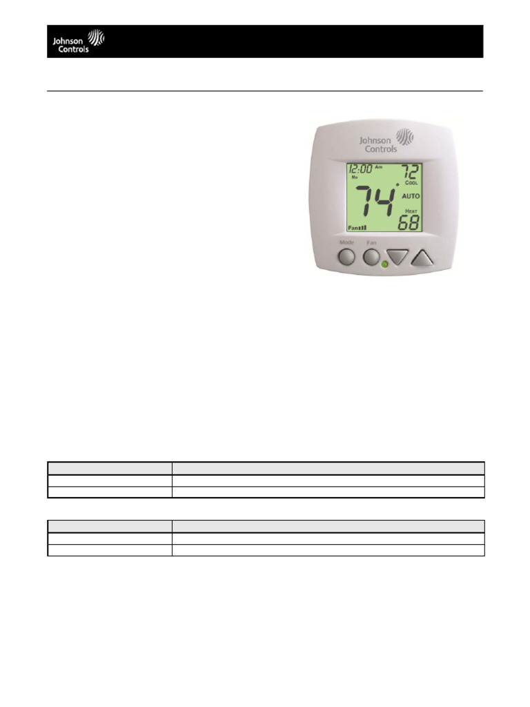 T701DFN-4 & T701DFP-4 Thermostats Guide | PDF | Thermostat | Electrical ...
