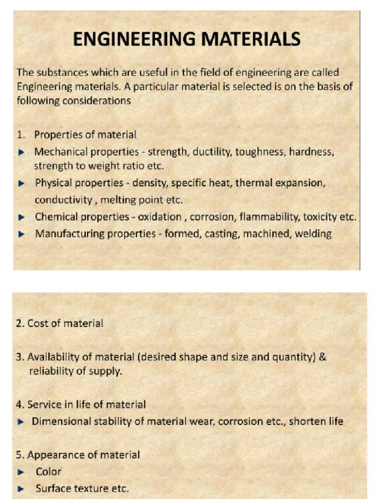 Mechanical Properties of Engineering Materials | PDF