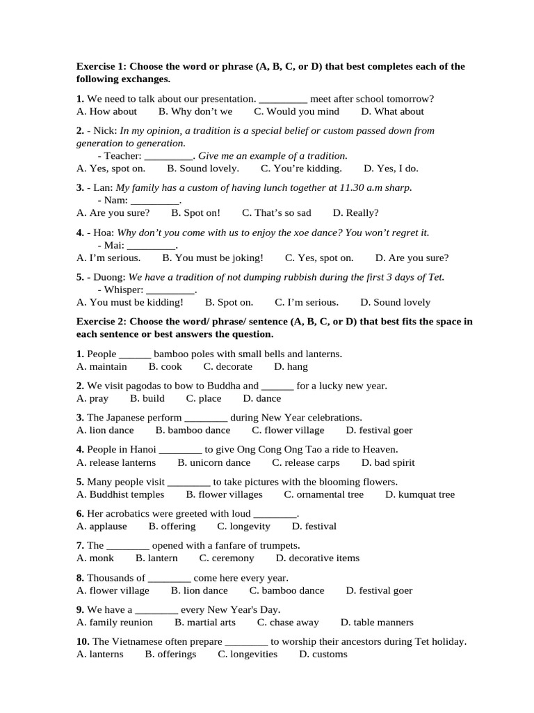 English Language Exercises for Communication | PDF | Gift | Kiss