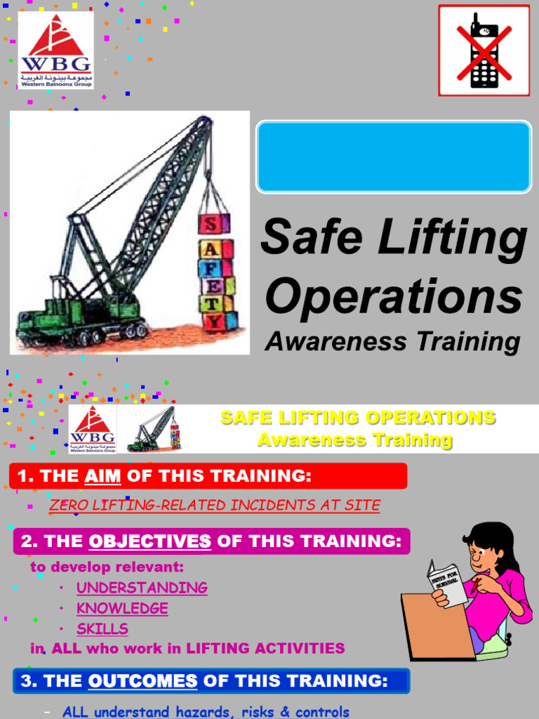 Safe Lifting Operations Training Guide | PDF | Crane (Machine) | Risk