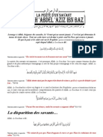 La Perte D'un Savant Cheikh 'Abdel 'Aziz Ibn Baz