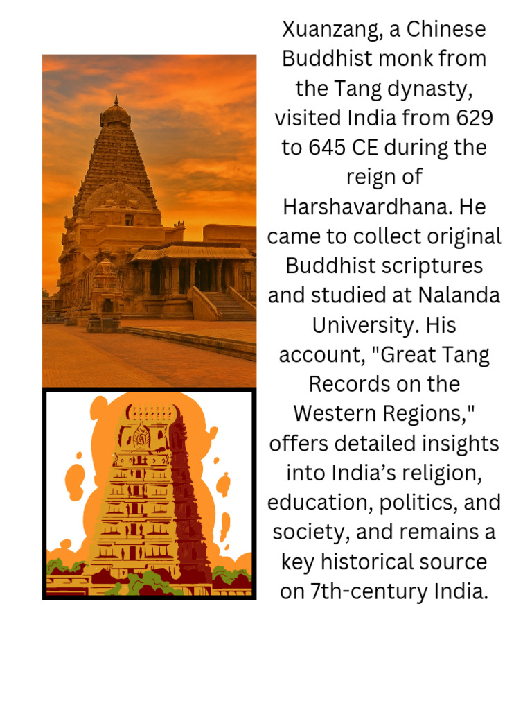 Xuanzang, A Chinese Buddhist Monk From The Tang Dynasty, Visited India ...