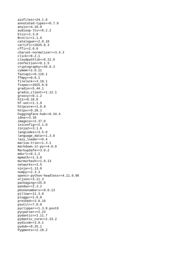Python Package Dependencies List | PDF