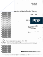 Operational Health Physics Training by HJ Moe