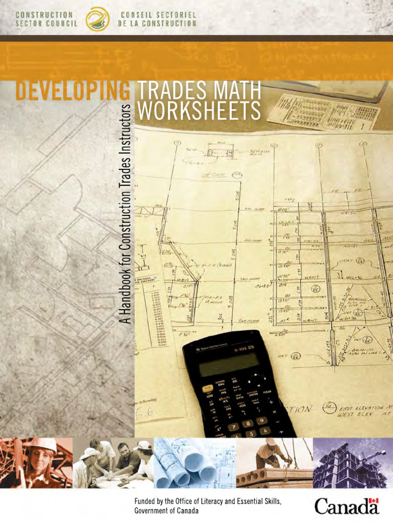 Developing Trades Math Worksheets | PDF | Area