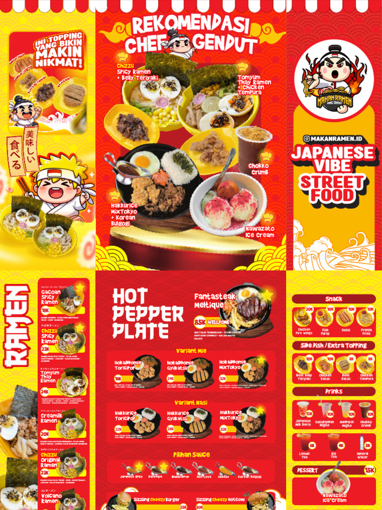 Menu Baru Makanramen Januari 2025 1 | PDF | East Asian Cuisine | Foods