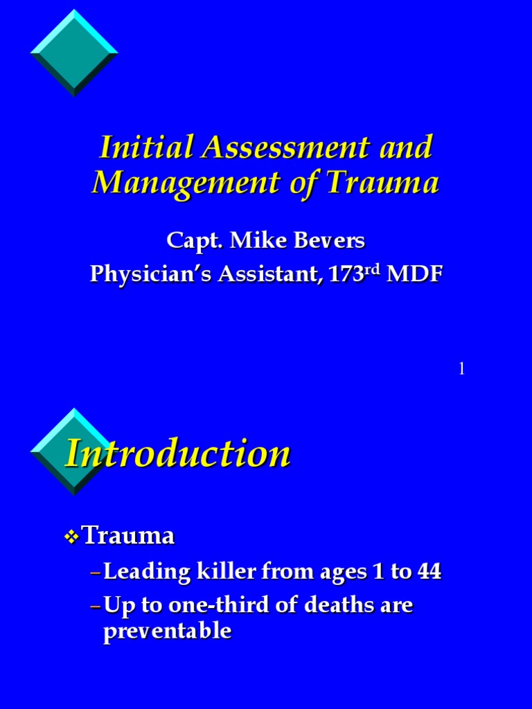 Trauma Assessment and Management Guide | PDF | Major Trauma | Shock ...