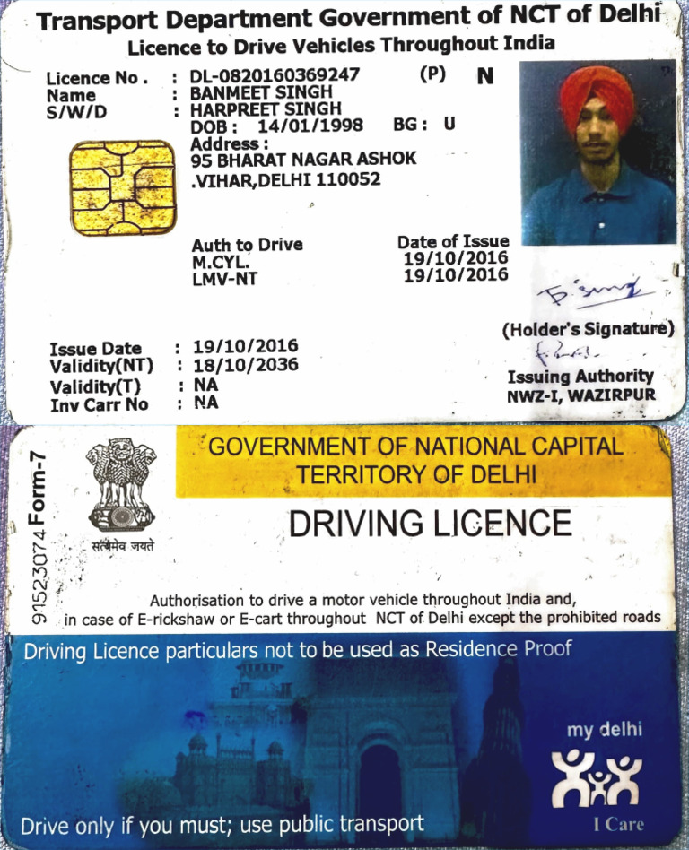 Online Driving Licence Details | PDF