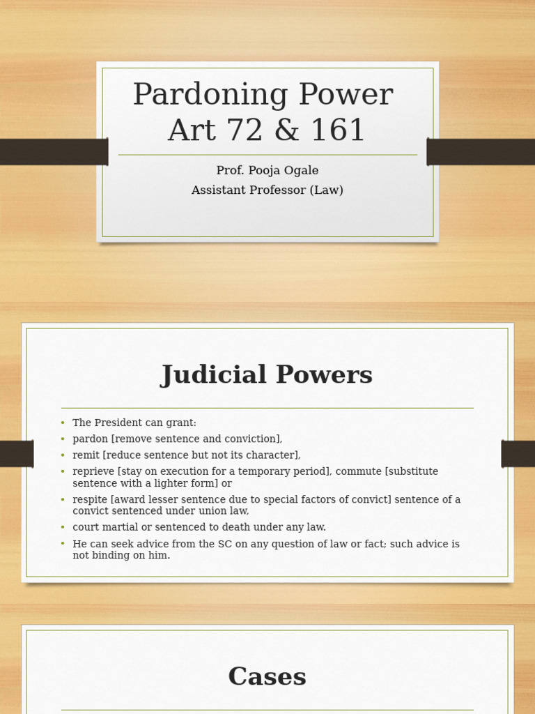 Judicial Review of Pardoning Powers | PDF | Pardon | Justice