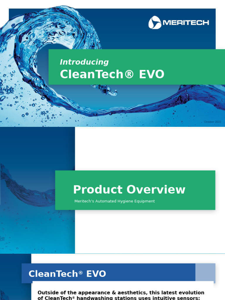 CleanTech® EVO: Advanced Handwashing Solutions | PDF | Hand Washing ...