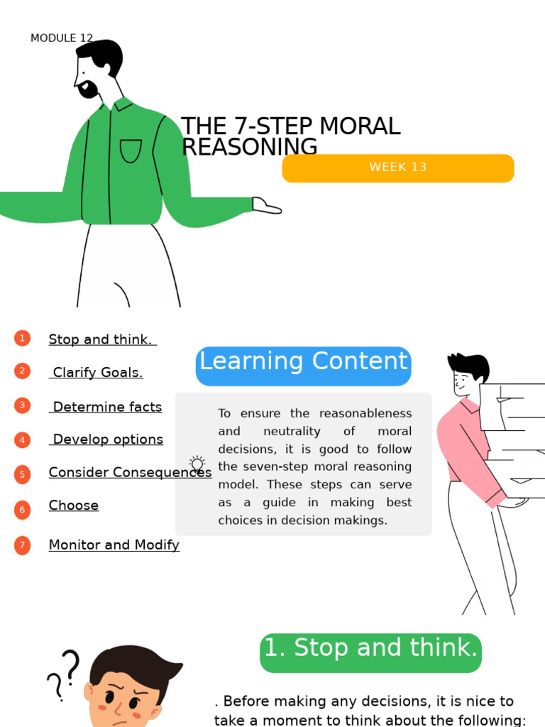 MODULE 12 7 Step Moral Reasoning | PDF | Reason | Decision Making