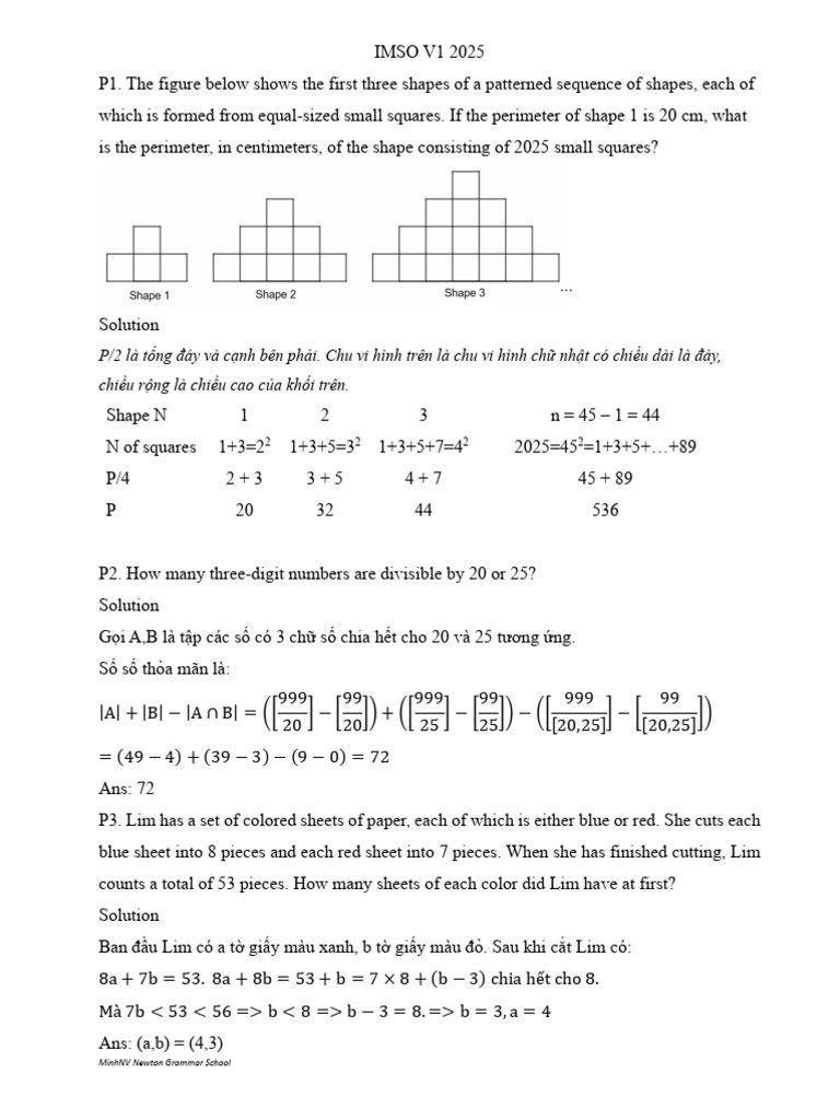 Imso V1 2025 | PDF