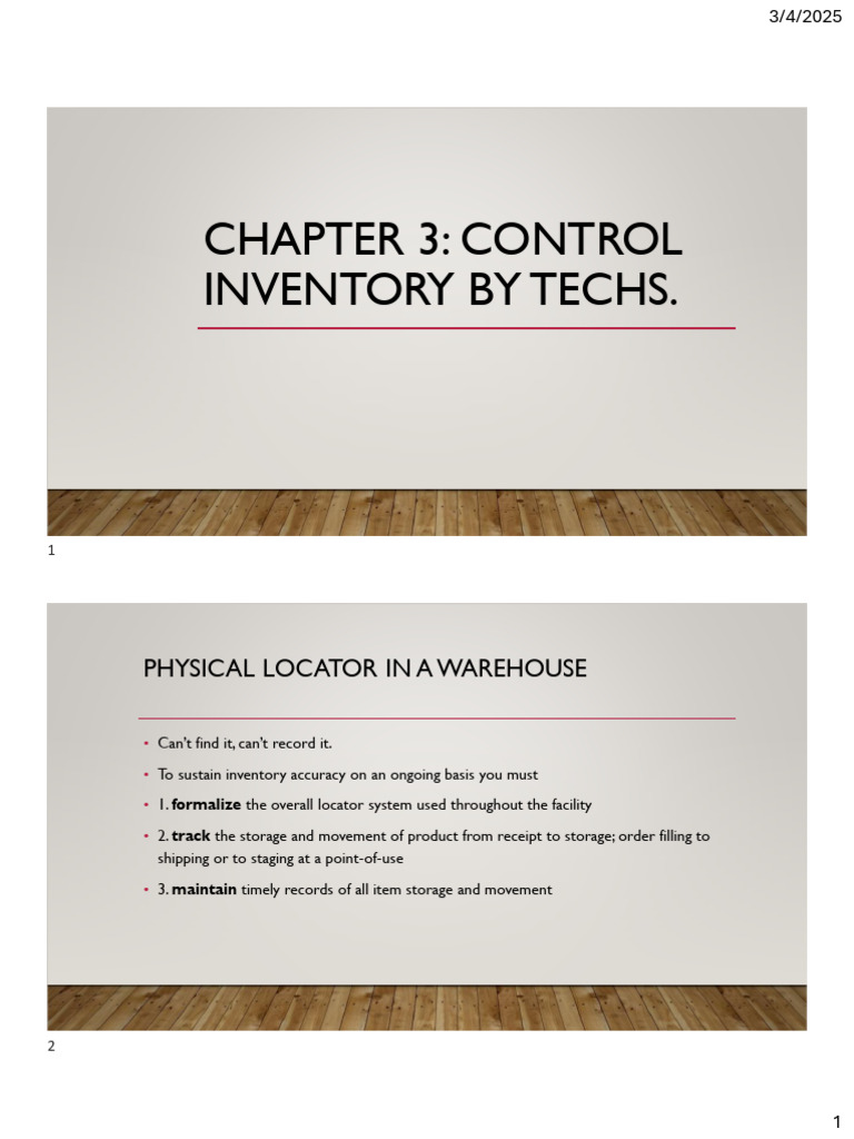 Inventory Control Systems in Warehousing | PDF | Inventory | Barcode