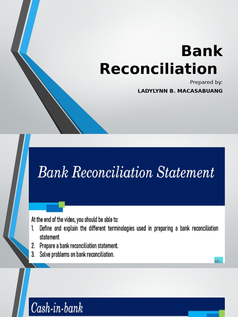 Bank Reconciliation Statement Guide | PDF