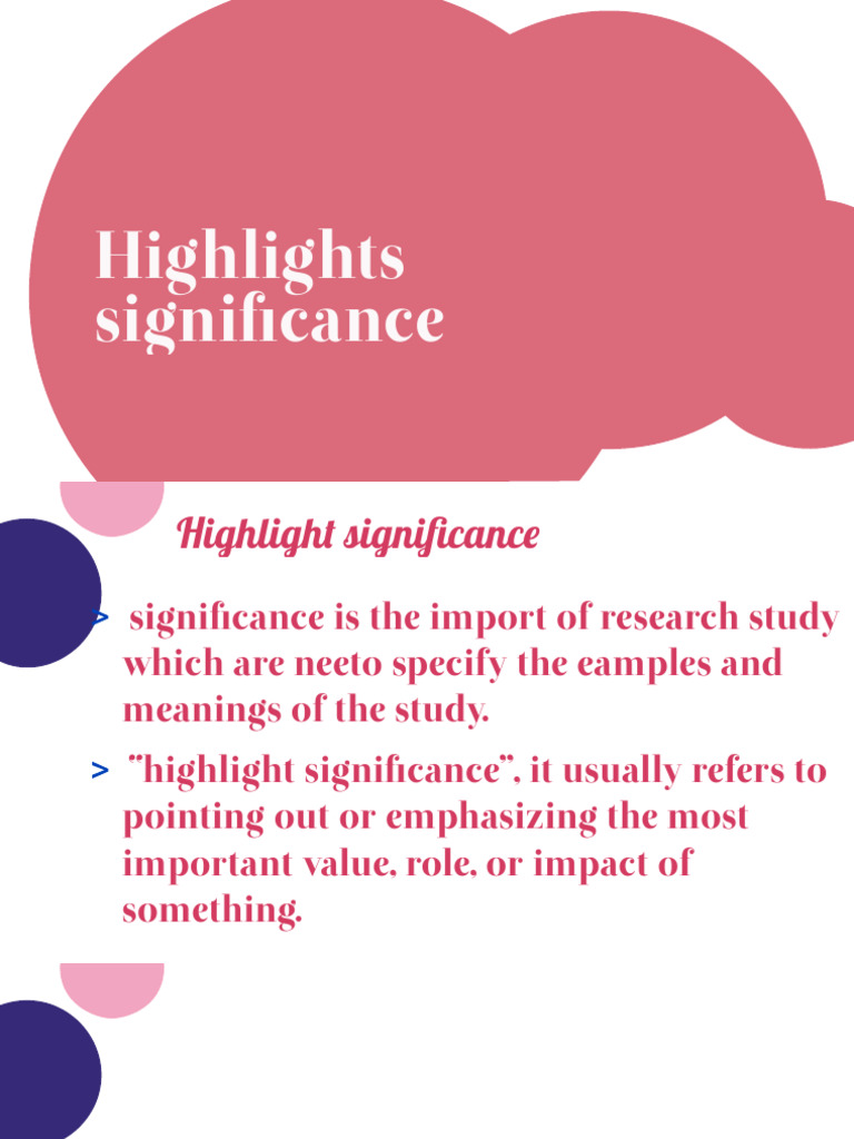 Highlighting Research Significance | PDF | Methodology | Cognitive Science