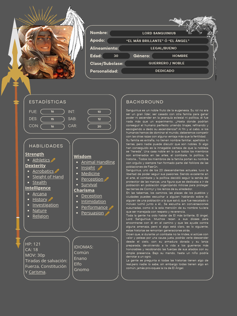 Lord Sanguinius: The Noble Protector | PDF | Role Playing Games | Gaming