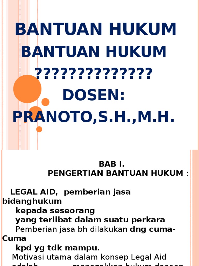 Power Point Bantuan Hukum