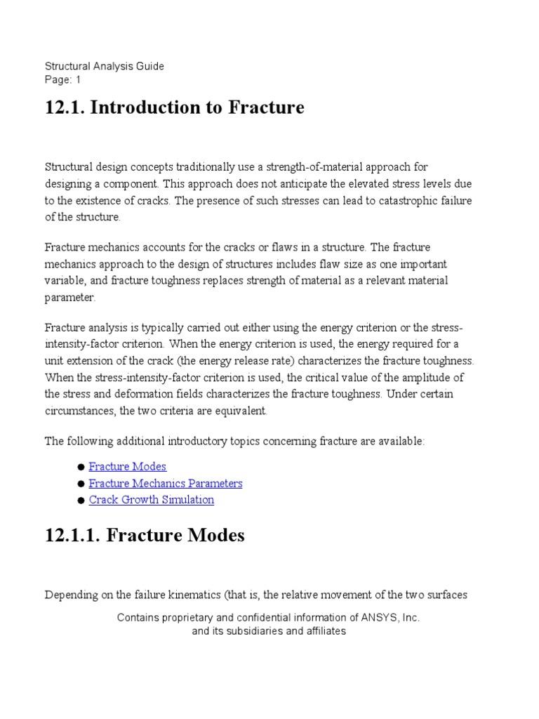 12.1. Introduction To Fracture | PDF | Fracture Mechanics | Fracture