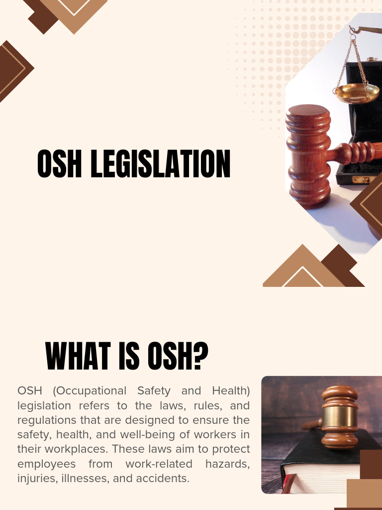 Understanding OSH Legislation and Compliance | PDF | Occupational ...