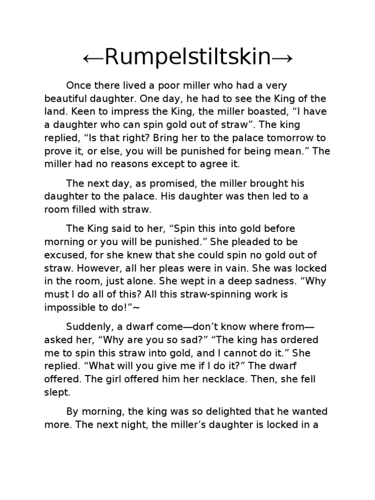 Rumpelstiltskin PDF
