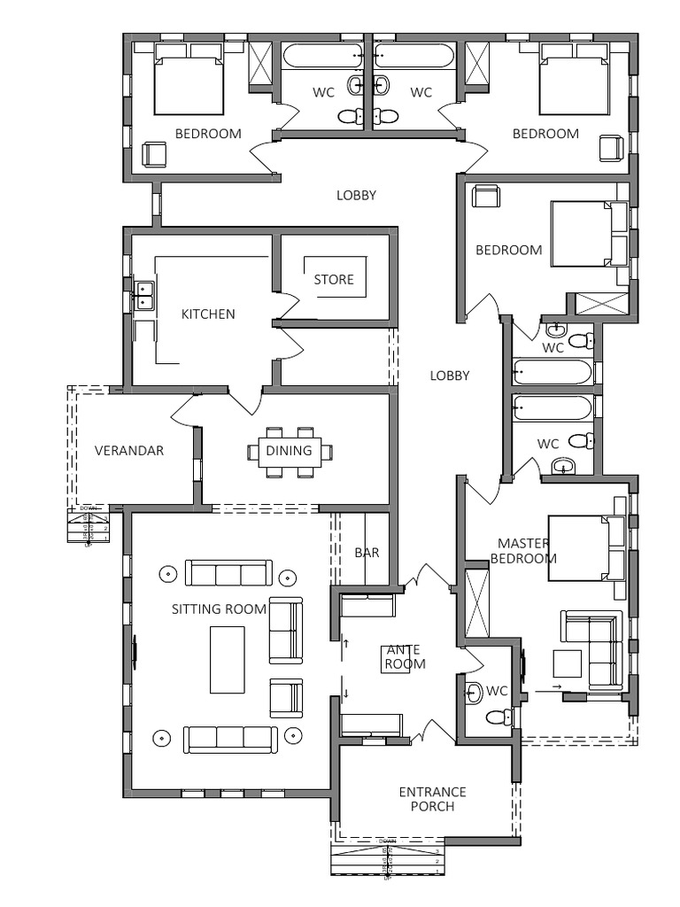 Floor Plan Layout for Home Design | PDF | Home | Room