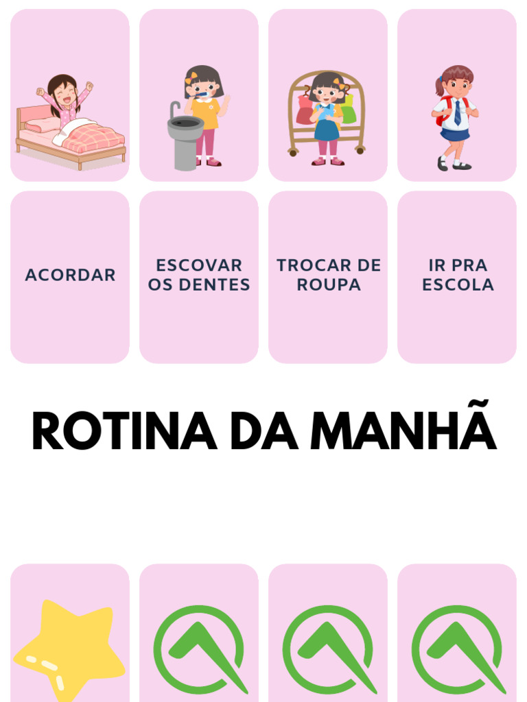 Rotina Diária: Manhã, Tarde e Noite | PDF