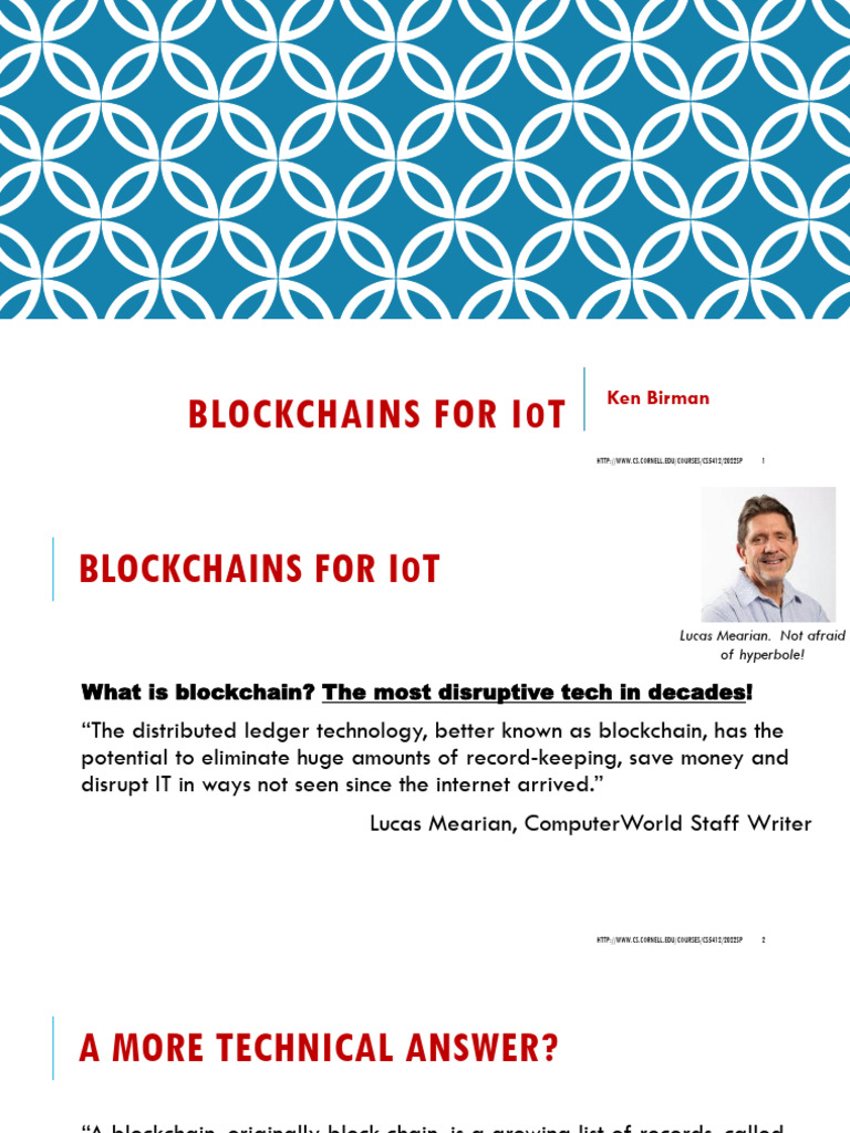 Blockchain Applications for IoT | PDF | Quantum Computing | Cryptography